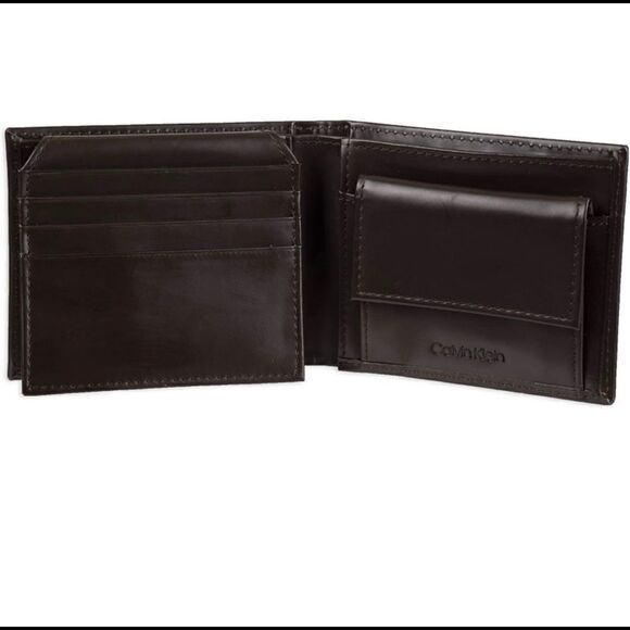 Calvin Klein Brown Slimfold Wallet with Key Fob - Picture 8 of 9